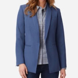 Vtg Pendleton Blue Virgin Wool Blazer & Skirt Suit